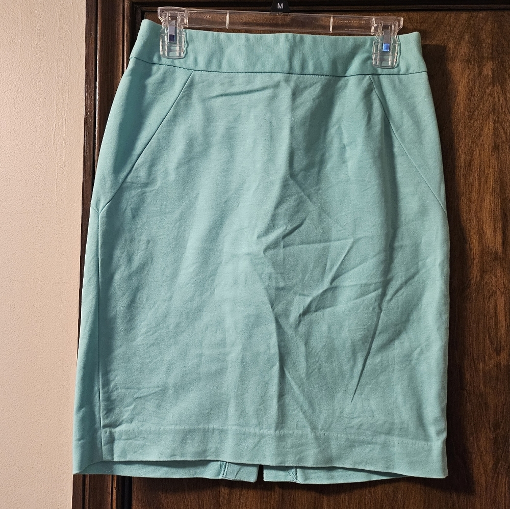 Blue Pencil Skirt